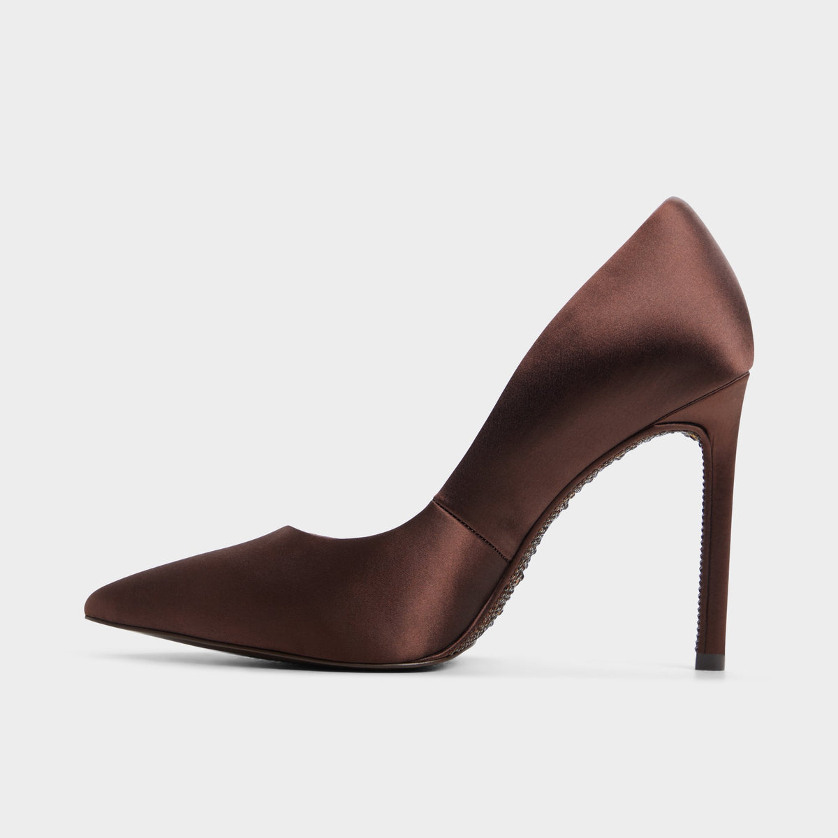 Vue latérale de Brun foncé Stessy2.0 Escarpin