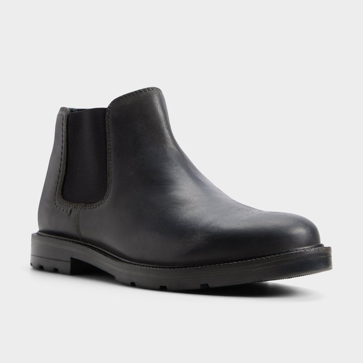 Three-quarter angle of Black Bryer Ankle boot's back side