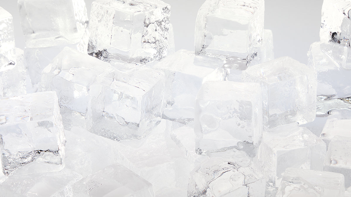 Close-up of ice cubes
